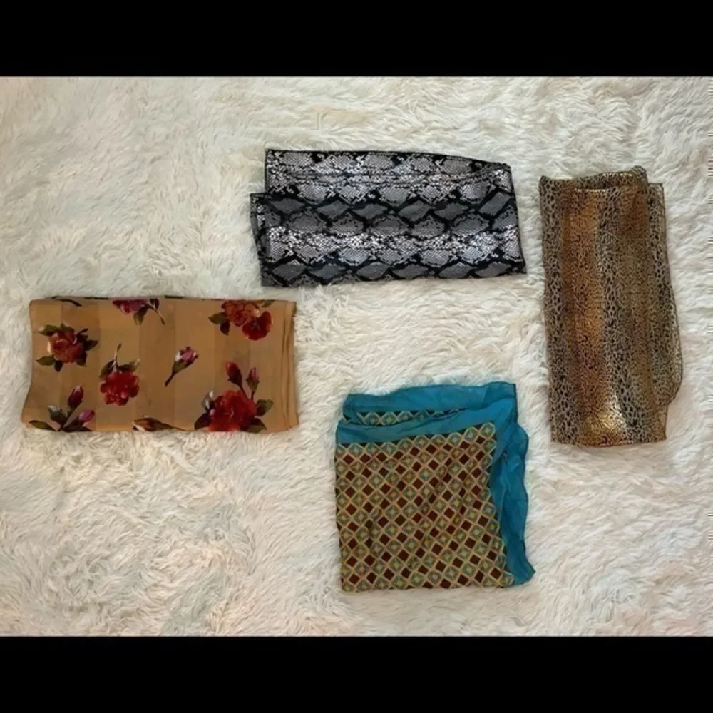 4 piece head wrap/scarf lot